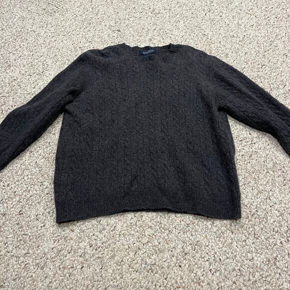 Brooks Brothers Wool Cashmere Blend Cable Knit Sweater Sz XL PLEASE READ - Picture 1 of 6